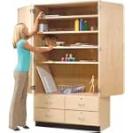Shain GSC - 8 Tall Storage Cabinet with Drawers