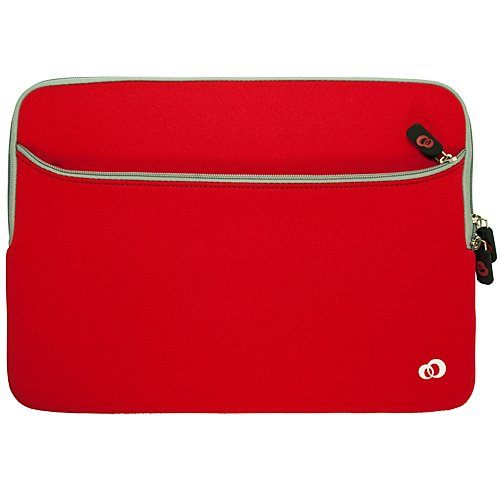 Neoprene Sleeve Perfect Made For Apple Ipad / Ipad2/ Archos 10.1/ Asus Eeepad/ Acer Aspire/ Samsung Galaxy Tab 10.1 P7510/ Motorola Xoom/ Google Android Tablet/ Hp Touch Pad/a1cs X220 Tablet/creative Ziio/ Viewsonic Viewpad And 10" 10.1" 10.2" Tablet (red Picture