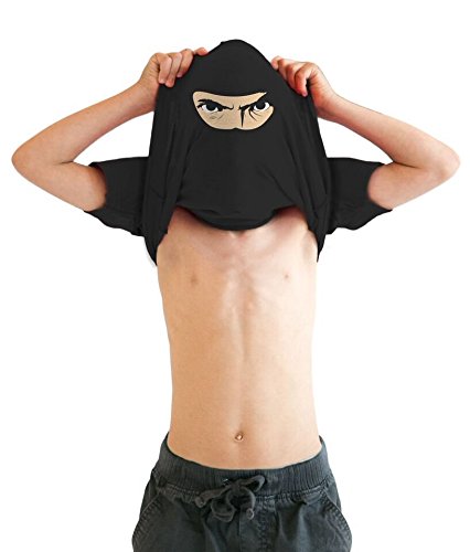 Youth Ninja Face T Shirt Cool Ninja Disguise Funny Shirt for Kids