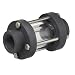 Plast-O-Matic GY Series PVC Sight Glass Flow Indicator, Double-Wall, For Extremely Corrosive and Ultra-Pure Liquids, NPT Female