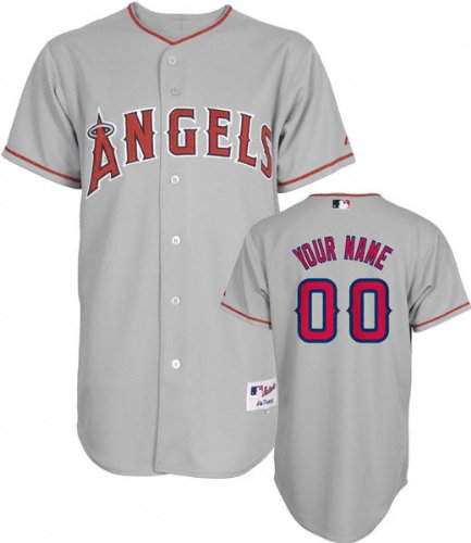 Los Angeles Angels of Anaheim -Personalized with Your Name- Authentic 2010 Road Grey On-Field Jersey