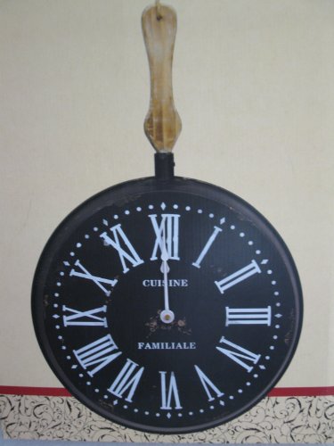 Hanging Decorative Skillet Clock