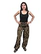 Boho Hippie Om Printed Harem Pants Bellydance Romper Trousers w/ Pockets