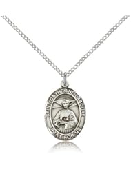 St. Catherine Laboure Medal, Sterling Silver, Medium, Dime Size