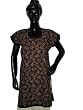 Designer Tops- Black Color Dressy Embroidery Kurta Kurti Top Tunic Shirt Dress Small Size
