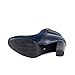 Reneeze PONY-01 Womens Fashionable Stacked Heels Ankle Booties - NAVY