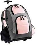 Port Authority - Wheeled Backpack Light Pink/Grey-OSFA