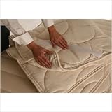Twin XL Organic Wool Elegance Organic Wool Fill Mattress Topper
