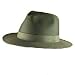 New Linen Cotton Mesh Safari Fedora Trilby Hat Olive Large / Extra Large