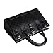 SDBING Fashion Elegent Black Check Pattern PU Leather Luxury Women Lady Girl Message Shopper Hobo Tote Shoulder Bag Purse Satchel Handbag W/ Shoulder Strap
