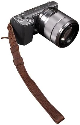 Brown Universal Handmade Genuine Leather Camera Wrist Strap 2054