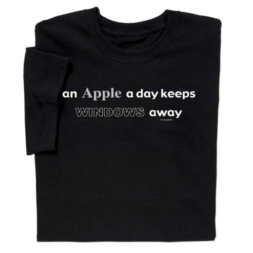 ComputerGear Apple A Day Keeps Windows Away T-shirt