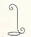 Kitras Art Glass ~ WROUGHT IRON - ORNAMENT STAND ~ 14 INCH - Single- for Hand-Blown Art Glass-Ornaments - DR-IRON-ST-BL