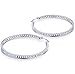 Jstyle Stainless Steel Womens Hoop Earrings Cubic Zirconia Earrings for Teen Girls