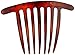 Caravan Jeweled 7 Tooth French Twist Comb In Tortoise Shell And Sprinkled With Crystals And Studs