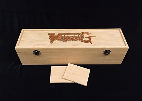 Cardfight Vanguard G Engraved Deck Box with Hinges &amp; 2 Latches-16 3/4x4 1/2 x4 1/4- Cherry Box