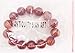 Antiquity Sian Art Charm Jewelry Strecth Bracelet with Red Agate Beads 8 MM (Dark Red) 7