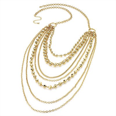 Lange elegante Gold plattierte