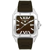 Swiss Legend Mens St. Tropez Collection Square Brown Dial Watch #SL-40067-44