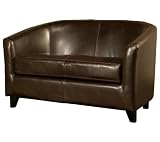 Abbyson Living Montecito Leather Loveseat