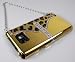 Xtra-Funky Exclusive Luxury Diamante Rhinestone Leopard Handbag Design Case For Samsung Galaxy S2 i9100 - GOLD