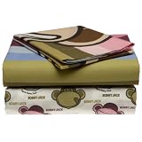 Bobby Jack Groovy Stripes 180-Thread-Count Twin Sheet Set