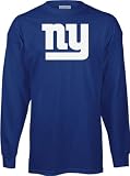 Reebok New York Giants Royal Blue Logo Premier Long Sleeve T-shirt (Medium)