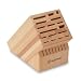 Kitchen & Housewares : Wüsthof 25-Slot Oak Mega Knife Storage Block