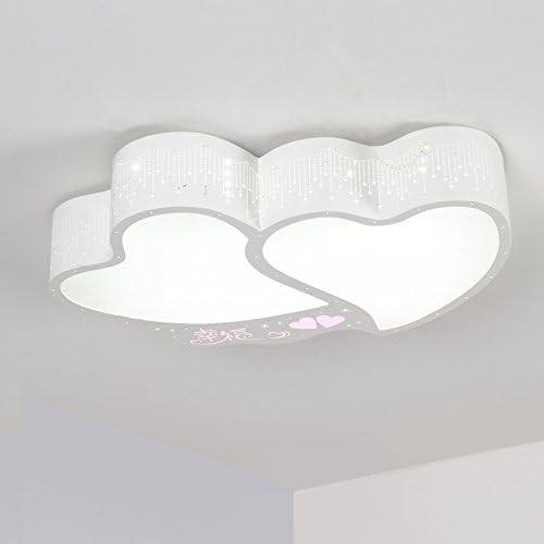 UZI-Creative LED ceiling lamp living room lamp married homeowners heart shaped lamp bedroom warm and atmospheric restaurant in the study lamp,Stepless dimming,A