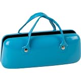 Sleek Patent Handbag Style Hard Sunglasses/ Eyeglasses Case - 6 Vibrant Colors