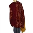 Warm Shawl Tie Dye Print Wool Accessory 80 x 35 inches