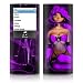 Ghost Violet Design Protective Decal Skin Sticker for Apple iPod nano 4G (4th Generation) Player
