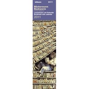 2011 Bookworm Bookmark Calendar by Andreas Nossman