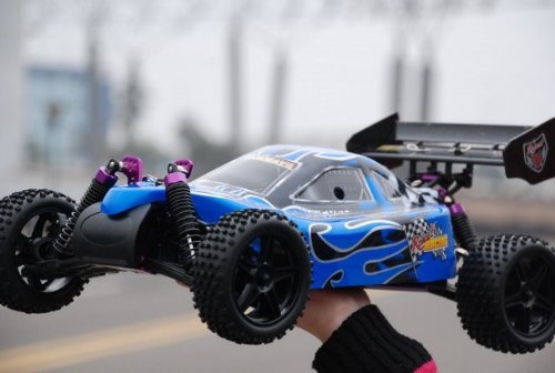 Blue * SHOCKWAVE BUGGY * 1/10 SCALE * RC NITRO BUGGY * by REDCAT RACING Blue * SHOCKWAVE BUGGY * 1/10 SCALE * RC NITRO BUGGY * by REDCAT RACING