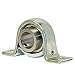 SBPP205-14 Pillow Block Mounted Bearing, 2 Bolt, 7/8" Inside Diameter, Set screw Lock, Steel, Inch