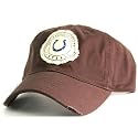 Indianapolis Colts Tattered Patch Slouch Fit Adjustable Baseball Hat - Washed Chocolate Brown