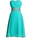 Fashion Plaza Chiffon Bridesmaid Dresses Short Strapless D0123