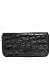 Black Crocodile Design Zip Purse