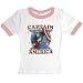 Search : Captain America - Pink Ringer Ladies T-Shirt