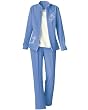 Swann 3-Piece Embroidered Pants Suit, Petite