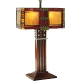 Tiffany-Style Mission Accent Lamp