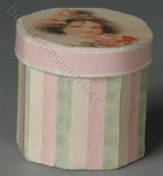 Miniature Victorian Girl Hat Box by Lindee's Little Linens