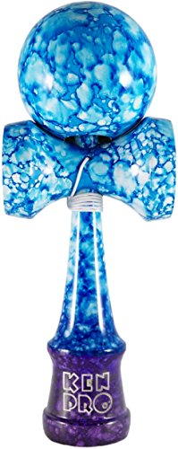 KENPRO Blue Nebula Marble Kendama and Extra String