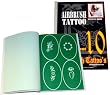 ABD TAT-SET10 AIRBRUSH TATTOO STENCILS SET 10 REUSEABLE TATTOO TEMPLATE SET
