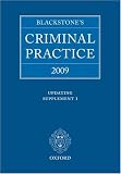 Blackstones Criminal Practice 2009 - Updating Supplement 1