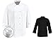 350 Chef Apparel Pearl Buttons Chef Coat-Easy-Care Twill Chef Jacket for Men,Black,XX-Large