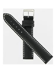 Swiss Army Raider Series Black Smooth Leather 19mm Watch Strap