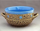 Southwestern Blue Chilli Soup Bowl