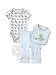 Babygear Baby-Boys Infant 4 Pack Everyday Dinosaur Set, Blue, 9-12 Months