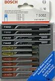 Bosch T5002 10-Piece Assorted T-Shank Jig Saw Blade Set